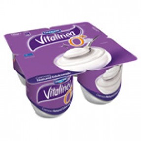 DANONE VITALINEA yogur cremoso natural edulcorado pack 4
